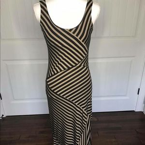 Taupe & Black Maxi